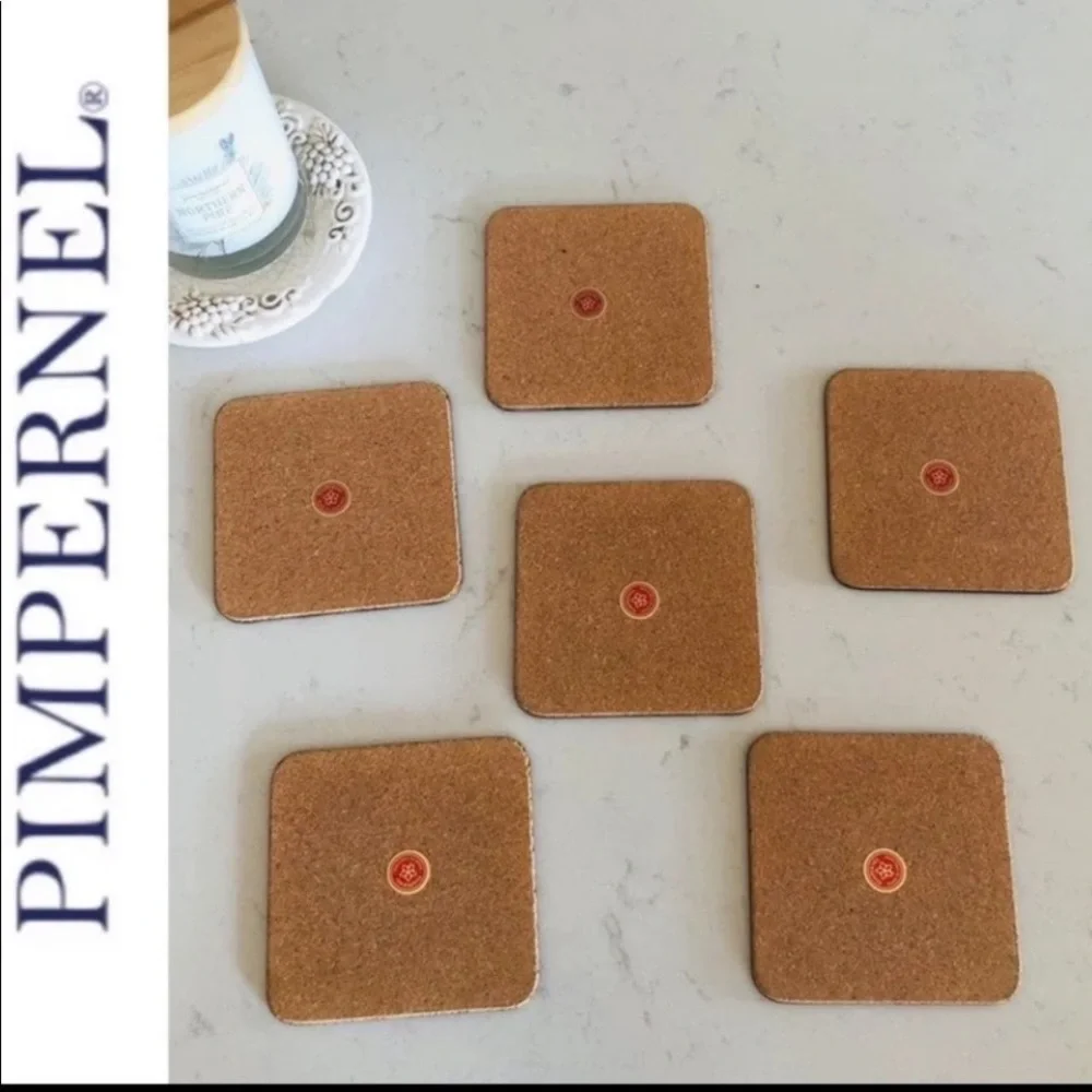 Vintage Pimpernel London Landmarks Coasters Set of 6 Made in England Cork Back